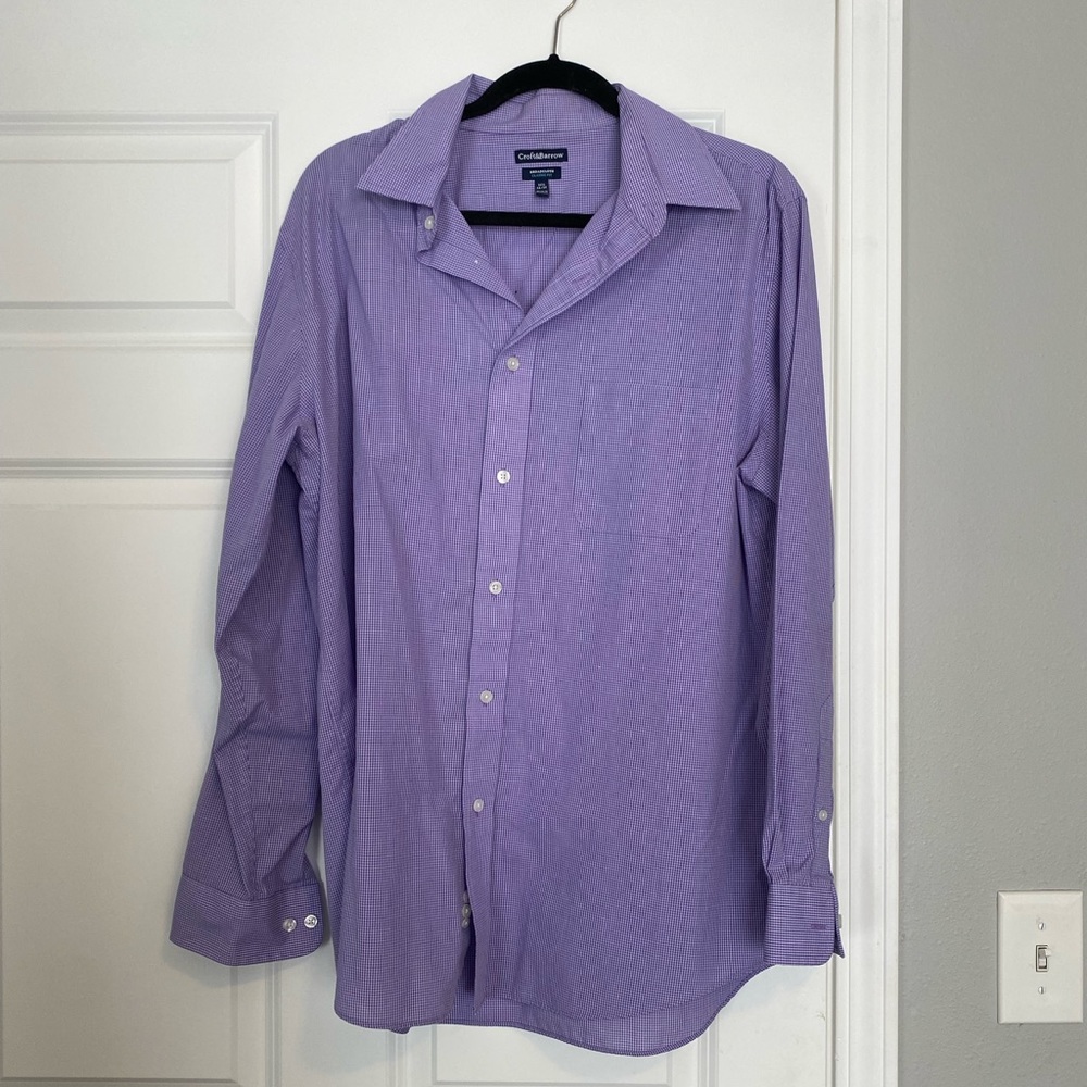 Purple button down
